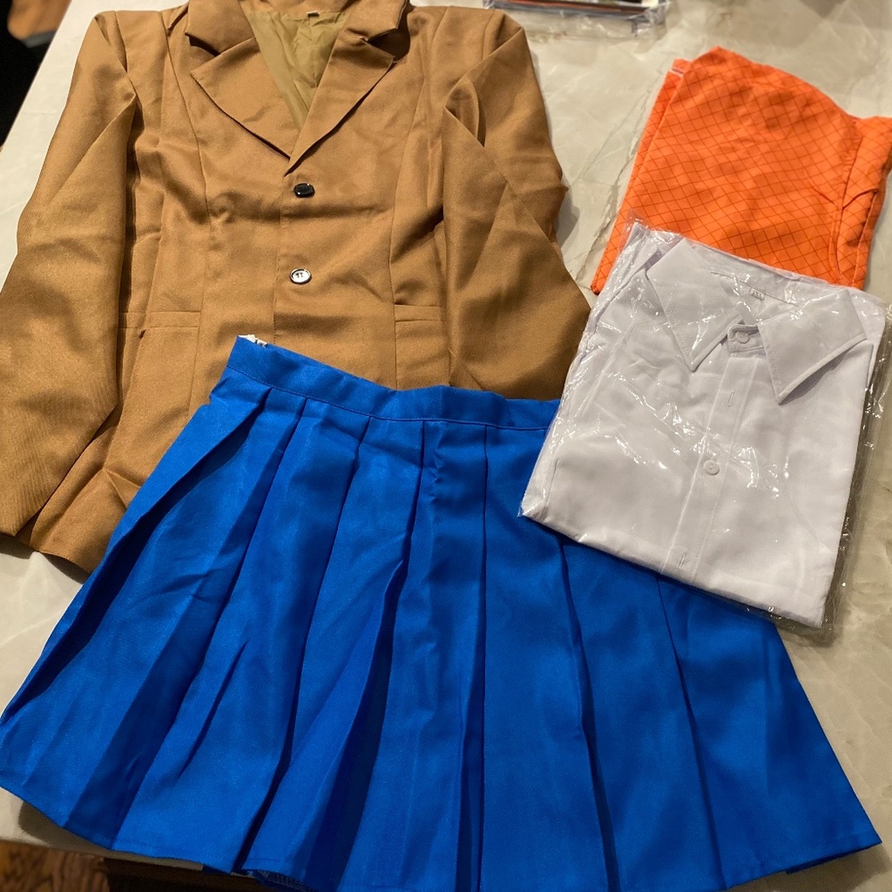 Monika ddlc Outfit Yuri Uniform Sayori Cosplay School Girl Costume Halloween 2XL